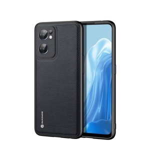 Dux Ducis, Dux Ducis - Oppo Find X5 Lite Hybrid Hülle TPU Bumper + Nylon Rückseite - Schwarz, 