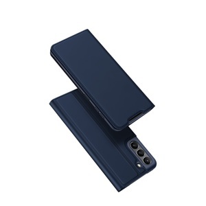 Dux Ducis, Dux Ducis - Samsung Galaxy S21 FE 5G Flip Wallet Cover Leder Tasche - Dunkelblau, 