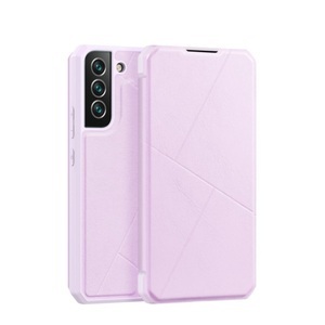 Dux Ducis, Dux Ducis - Samsung Galaxy S22+ Plus 5G Magnet Flip Wallet Cover Leder Tasche Geometrisches Design - Rosa, 