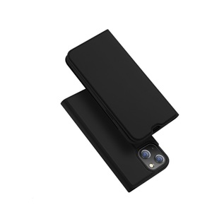 Dux Ducis, Dux Ducis - iPhone 13 Mini Flip Wallet Cover Leder Tasche - Schwarz, 