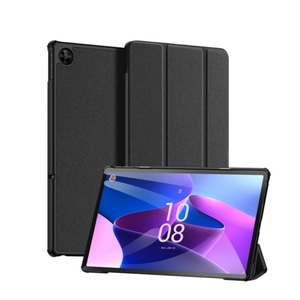 Dux Ducis, Dux Ducis - Lenovo Tab M10 Plus (3. Gen.) Tasche Smart Cover Hülle Stoff Design mit Apple Pencil Halterung - Schwarz, 