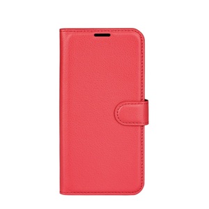 Sonstige Marke, Samsung Galaxy A33 5G Leder Tasche Flip Cover Litchi Look - Rot, 