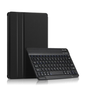 Sonstige Marke, Xiaomi Pad 5 / Pad 5 Pro Leder Tasche mit abnehmbarer Bluetooth Tastatur Keyboard + S-Pen Halterung (QWERTY) - Schwarz, 