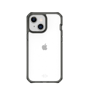 ITSKINS, ITSkins - iPhone 13 Mini / iPhone 12 Mini Supreme Clear Hardcase Hülle Antimikrobiell (Fallschutz 4.5 Meter) - Transparent / Schwarz, 