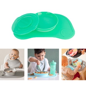 TWISTSHAKE, TWISTSHAKE Click Matte + Teller ab dem 6. Monat in pastell grün, Twistshake Click Mat + Plate