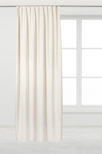 Casa Leon, Casa Leon - (135x245cm) Harmony Fertigvorhang Home Velours Gardine (2998-112) - Eierschale, 