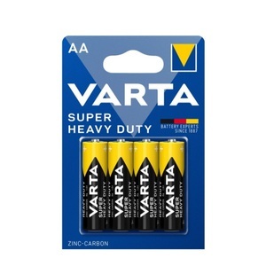 Varta, AA - Mignon Superlife ZK Batterien 4-er Blister, Varta - 4er Pack Super Heavy Duty Zinc-Carbon AA Batterie (2006) R6 1.5 V (02006 101 414)
