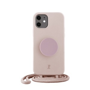 Just Elegance, PopSockets - (by Just Elegance) iPhone 11 3in1 Necklace Gummi Hülle + Handykette (150cm) + PopSockets (30043) - Rose Breath, 