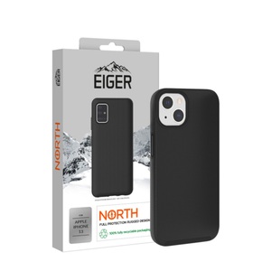 EIGER, Eiger - iPhone 13 North Case Premium Hybrid Schutzhülle (EGCA00328) - Schwarz, 