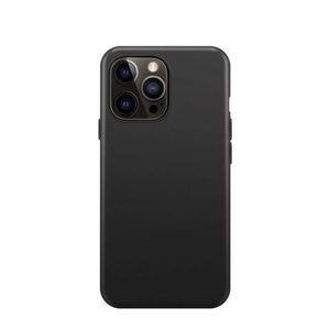 Xqisit, XQISIT - iPhone 14 Pro MagSafe Antibakterielle Silikon Case Hülle (50439) - Schwarz, 