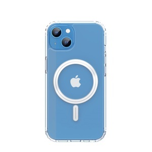 Dux Ducis, Dux Ducis - iPhone 14 MagSafe Hybrid Hardcase Hülle TPU Bumper + Kunststoff Rückseite - Transparent / Silber, 