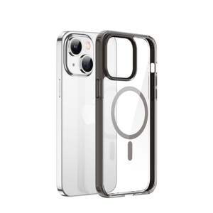 Dux Ducis, Dux Ducis - iPhone 14 Plus MagSafe Hybrid Hardcase Hülle TPU Bumper + Kunststoff Rückseite - Grau / Transparent, 