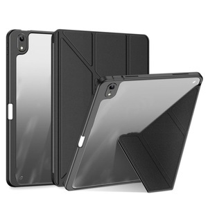 Dux Ducis, Dux Ducis - iPad 10.9 (2022) 2in1 Abnehmbare Hybrid TPU Bumper Leder Tasche Smart Cover Schutzhülle - Schwarz