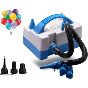 Sonstige Marke, (600W) Elektrische Ballon Luftpumpe Aufblasgerät Kompressor - Blau / Grau, 