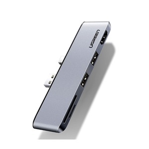 Ugreen, Ugreen - 5in1 Hub Microsoft Surface Pro 6 / 5 / 4 Multiport Adapter mit 4K HDMI / 2x USB 3.0 / SD & Micro SD Kartenlesegerät - Grau, 