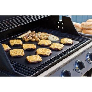 undefined, 6er Pack Universal BBQ Grillmatte für Grill und Backofen (34x24cm) - Schwarz, 