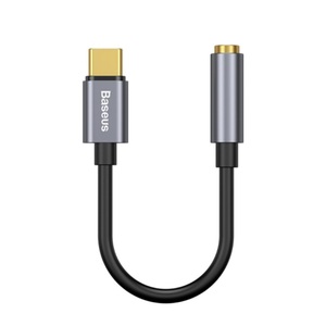 Acer,Apple,Asus,Blackberry,Google,HP,HTC,Huawei,Lenovo,LG,Microsoft,Motorola,Nokia,OnePlus,Oppo,Samsung,Sony,Wiko,Xiaomi, Baseus - USB C auf 3.5 mm AUX Klinken Adapter - Dunkelgrau, Baseus, Adapter, Baseus USB-C to 3.5mm Female Adapter, Produkte & Wohnen