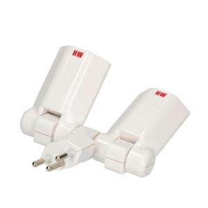Max Hauri AG, Max Hauri AG 132936 Steckdosen-Verteiler Weiß, Clip-Clap Abzweig-Stecker Typ 13 | 16 A | 2 Stück