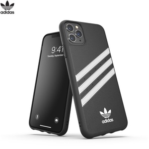 Apple, adidas Originals - iPhone 11 Pro Moulded Case PU Leder Hülle (36279) - Schwarz / Weiss, 