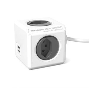 ALLOCACOC, Allocacoc Tischsteckdosenleiste, Allocacoc PowerCube Steckdosenleiste 3m grau