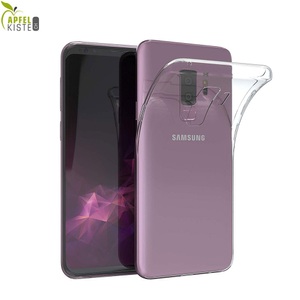 Samsung, Apfelkiste© - Samsung Galaxy S9+ Plus Gummi Case Hülle Ultra Thin 0.8 mm - Transparent, 