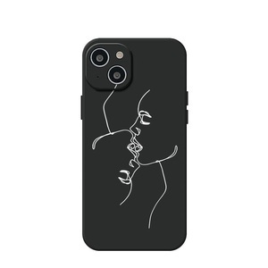 Apfelkiste, Apfelkiste © - iPhone 13 Gummi Case Hülle Ultra Thin Reverse Love - Schwarz, 