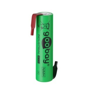 Goobay, Goobay - Wiederaufladbare 1.2 Volt 800mAh LSD-NiMH AAA Akku Batterie mit Lötfahne (Bulk), 