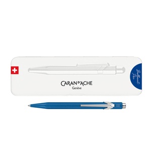 Caran d'Ache - Kugelschreiber 849 Medium Colormat-X mit Metalletui (849.635) - Blau