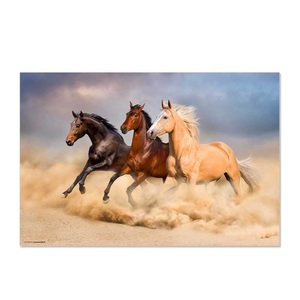 CoverYourDesk, CoverYourDesk - (60x40cm) Schreibtisch Unterlage Anti-Rutsch Pult Matte (CD7000) - Pferde, trendform - Schreibunterlage THREE HORSES, One Size