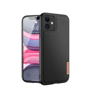 Apple, Dux Ducis - iPhone 11 Hybrid Hülle TPU Bumper + Nylon Rückseite - Schwarz, 