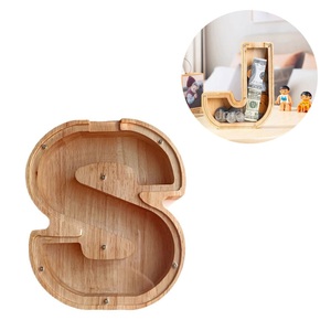 Sonstige Marke, Holz Letter Spardose Wiederverwendbares DIY Kässeli - Buchstabe S, 