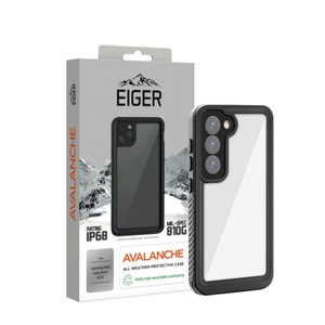 EIGER, Eiger - Samsung Galaxy S23 5G Avalanche Case Wasserfeste Outdoor Schutz Hülle IP68 (EGCA00439) - Schwarz, Eiger Samsung Galaxy S23 wasserdicht Outdoor-Cover Schwarz