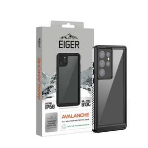 EIGER, Eiger - Samsung Galaxy S23 Ultra 5G Avalanche Case Wasserfeste Outdoor Schutz Hülle IP68 (EGCA00447) - Schwarz, Eiger Samsung Galaxy S23 Ultra wasserdicht Outdoor-Cover Schwarz