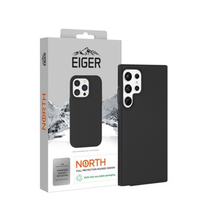 EIGER, Eiger - Samsung Galaxy S23 Ultra 5G North Case Premium Hybrid Schutzhülle (EGCA00446) - Schwarz, Eiger Samsung Galaxy S23 Ultra North Cover Schwarz