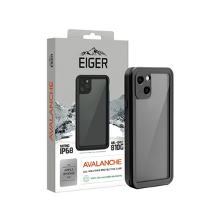 EIGER, Eiger - iPhone 14 Avalanche Case Wasserfeste Outdoor Schutz Hülle IP68 (EGCA00396) - Schwarz, Eiger iPhone 14 Outdoor-Cover Avalanche Schwarz (EGCA00396)