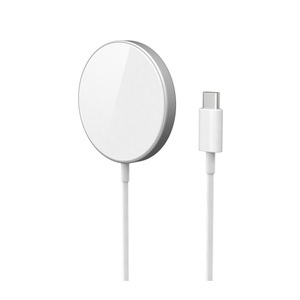 Epico, Epico - (1.2m) 15W MagSafe Ladegerät Magnetischer Alu USB C Qi-Wireless Fast Charger Ab Apple iPhone 12 (9915112100054) - Weiss, 