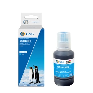 G&G, G&G - Canon 4430C001 / GI56C Drucker Printer Tinten Refill Kit (14000 Seiten / 135ml) - Blau, 