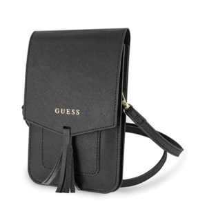 Guess, Guess - Universal Handy Umhänge Tasche Portemonnaie Torebka Saffiano (GUWBSSABK) - Schwarz, 