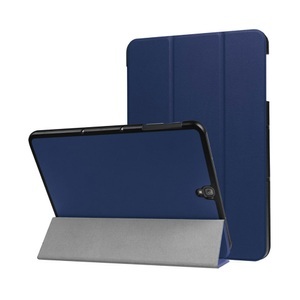 Samsung, Samsung Galaxy Tab S3 9.7 Leder Tasche Smart Cover Hülle - Dunkelblau, 