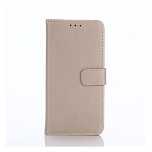 Samsung, Samsung Galaxy A5 (2017) Leder Tasche Hülle mit Kartenetui - Grau (Beige), 