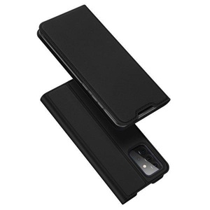 Samsung, Dux Ducis - Samsung Galaxy A72 5G Flip Wallet Cover Leder Tasche - Schwarz