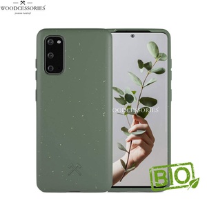 Samsung, Woodcessories - Samsung Galaxy S20 BioCase Antimikrobielle Schutzhülle Vegan Biologisch Abbaubar (ECO393) - Midnight Green, 