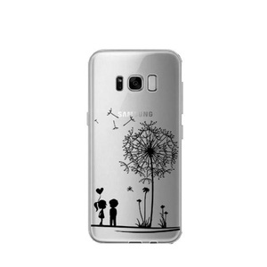 Samsung, Apfelkiste © - Samsung Galaxy S8 Gummi Case Hülle Ultra Thin Love Pusteblume - Transparent, 