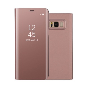Samsung, Samsung Galaxy S8+ Plus Clear View Standing Cover Hülle - Roségold, 