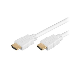 Acer,Apple,Asus,Huawei,Sonstige, Goobay - (10m) Highspeed 3D / 4K HDMI Kabel mit Ethernet Audio/Video Verbindungskabel (31896) - Weiss, 