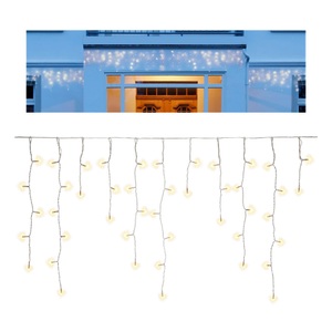 Goobay, Goobay - (15m) 400-LED's Deko Indoor / Outdoor Lichterkette Vorhang IP44 - Warmweiss, 