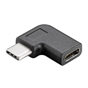 Goobay, Goobay USB 3.0 Adapter [1x USB-C™ Buchse - 1x USB-C™ Stecker] Adapter USB-C™ auf USB-C™ 90°, schwarz, 