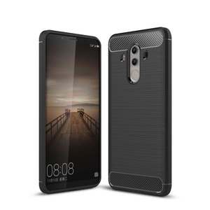 Huawei, Huawei Mate 10 Pro Gummi Case Schutzhülle Carbon Look - Schwarz, 