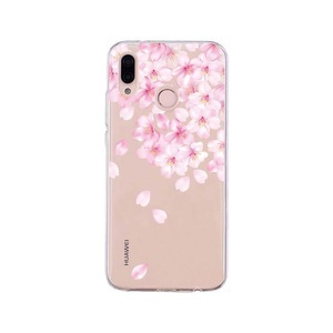 Huawei, Apfelkiste © - Huawei P20 Lite Gummi Case Hülle Ultra Thin Rosa Blüten - Transparent, 