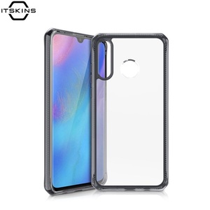 ITSKINS, ITSkins Huawei P30 Lite Hybrid MKII Schutz Hardcase Hülle (Fallschutz 2 Meter) Transparent / Schwarz (HW3L-HYBMK-BKTR), 